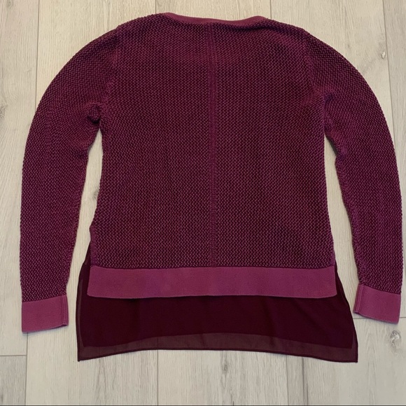 LUCKY BRAND Twofer Purple Lined Sweater Size M - Picture 4 of 9